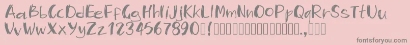 Weitere Informationen zur Pwmambo-Schriftart Pwmambo-Schriftart – Graue Schriften auf rosa Hintergrund