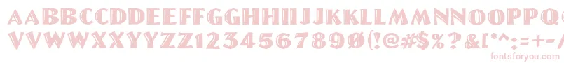 Linolschrift Font – Pink Fonts on White Background