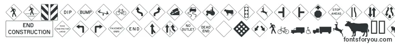 Roadwarningsign-fontti – Fontit Adobe Readerille