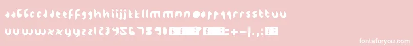 JakartaSunken Font – White Fonts on Pink Background