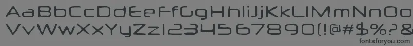Шрифт Neuropolxburn – чёрные шрифты на сером фоне