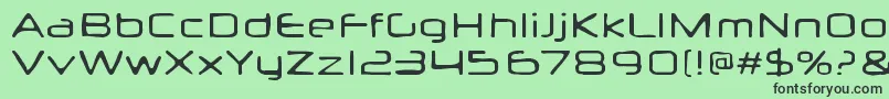Neuropolxburn Font – Black Fonts on Green Background