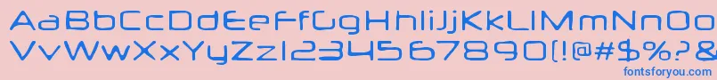 Neuropolxburn Font – Blue Fonts on Pink Background