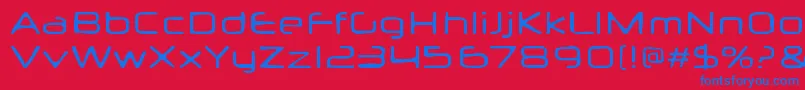 Neuropolxburn Font – Blue Fonts on Red Background