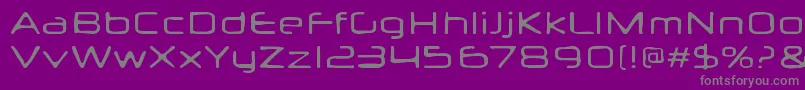 Neuropolxburn Font – Gray Fonts on Purple Background
