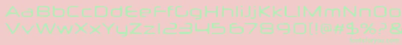 Neuropolxburn Font – Green Fonts on Pink Background