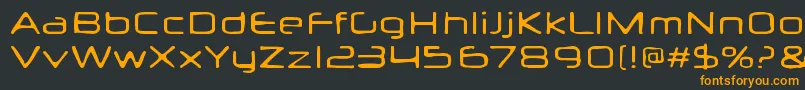 Neuropolxburn Font – Orange Fonts on Black Background