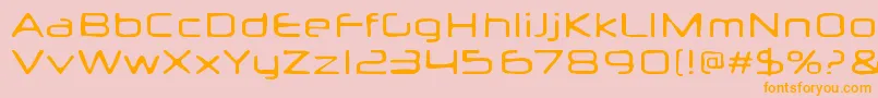 Neuropolxburn Font – Orange Fonts on Pink Background