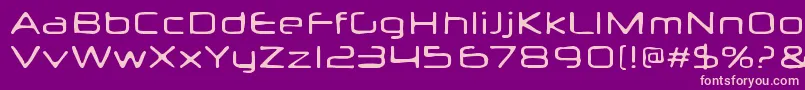 Neuropolxburn Font – Pink Fonts on Purple Background