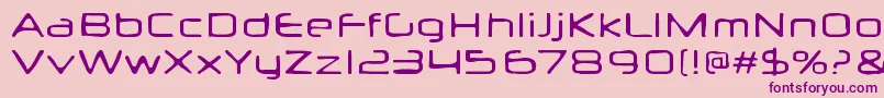 Neuropolxburn Font – Purple Fonts on Pink Background