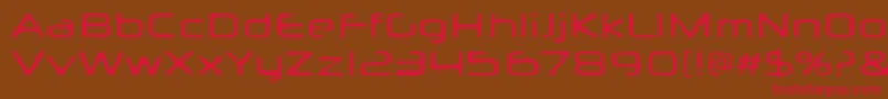 Neuropolxburn Font – Red Fonts on Brown Background
