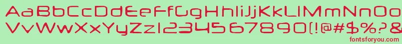 Neuropolxburn Font – Red Fonts on Green Background