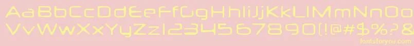 Neuropolxburn Font – Yellow Fonts on Pink Background