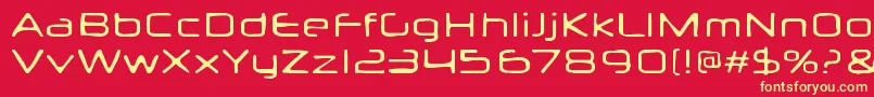 Neuropolxburn Font – Yellow Fonts on Red Background