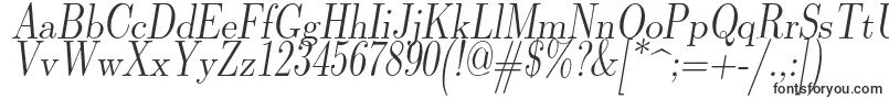 Lmromandunh10Oblique Font – Basic Fonts