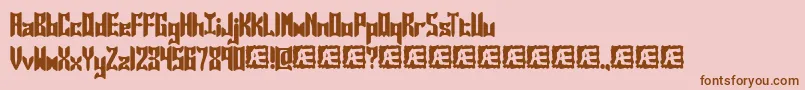 Jaspers Font – Brown Fonts on Pink Background