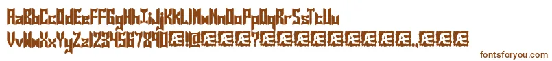 Шрифт Jaspers – коричневые шрифты на белом фоне