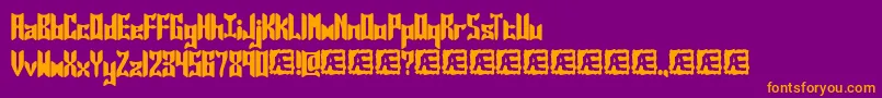 Jaspers Font – Orange Fonts on Purple Background