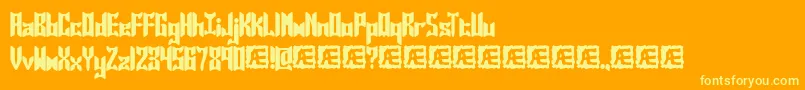 Jaspers Font – Yellow Fonts on Orange Background