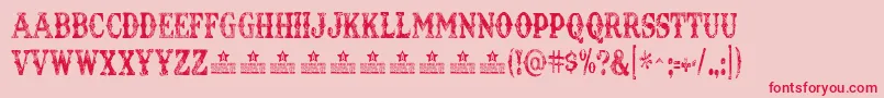 TexastangoExtraRothPersonalUse Font – Red Fonts on Pink Background