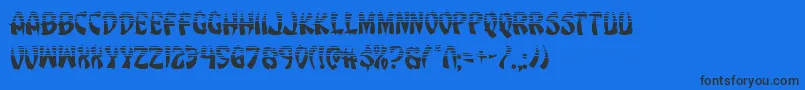 Eggrollhalf Font – Black Fonts on Blue Background