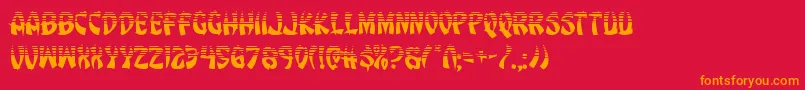 Eggrollhalf Font – Orange Fonts on Red Background