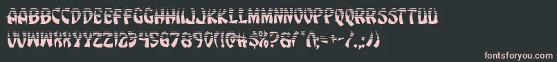 Eggrollhalf-Schriftart – Rosa Schriften auf schwarzem Hintergrund