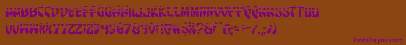 Eggrollhalf Font – Purple Fonts on Brown Background