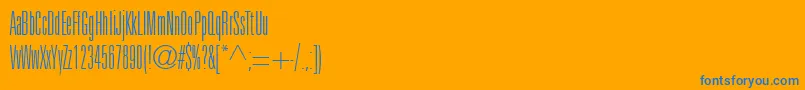 Шрифт Panther – синие шрифты на оранжевом фоне