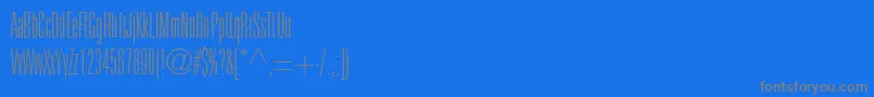 Panther Font – Gray Fonts on Blue Background