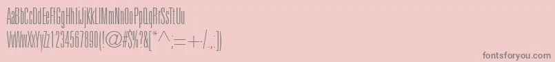 Panther Font – Gray Fonts on Pink Background
