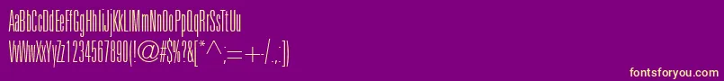 fuente Panther – Fuentes Amarillas Sobre Fondo Morado