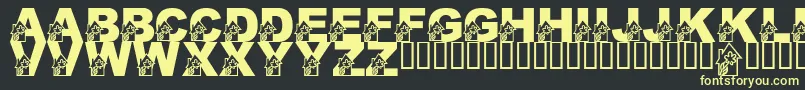 Шрифт LmsHollysGreenhouse – жёлтые шрифты на чёрном фоне