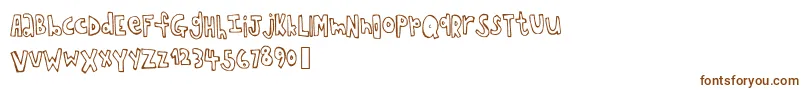 Chopstickfont Font – Brown Fonts on White Background