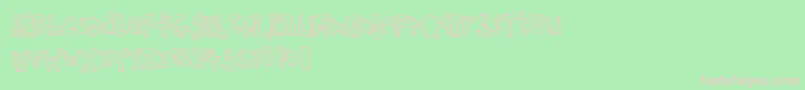 Chopstickfont Font – Pink Fonts on Green Background