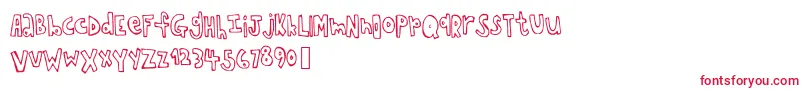 Police Chopstickfont – polices rouges