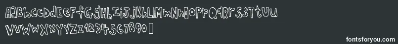 Шрифт Chopstickfont – белые шрифты