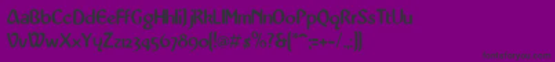 fuente AbbeyMedium – Fuentes Negras Sobre Fondo Morado