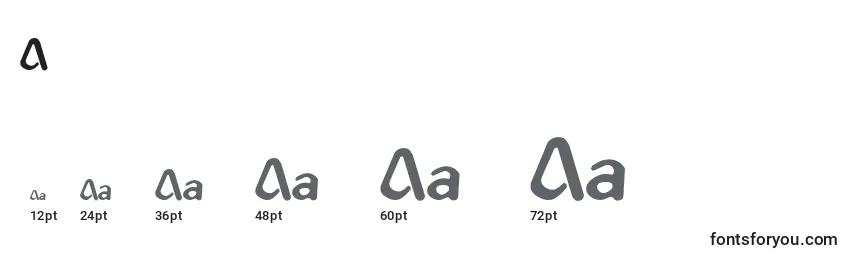 AbbeyMedium Font Sizes