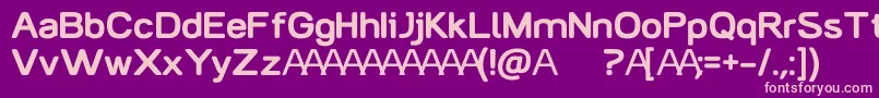 AlicioneDemo Font – Pink Fonts on Purple Background