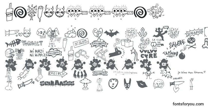 characters of wcslaasssch font, letter of wcslaasssch font, alphabet of  wcslaasssch font