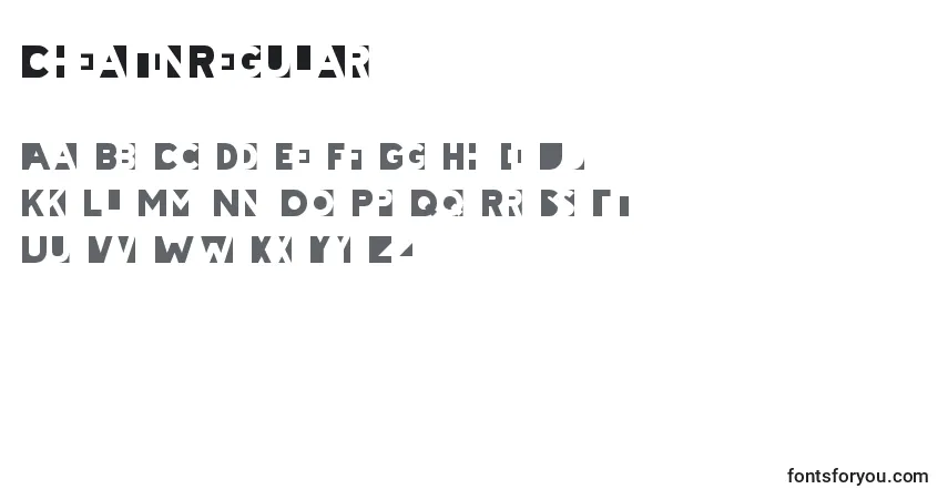 characters of cheatinregular font, letter of cheatinregular font, alphabet of  cheatinregular font