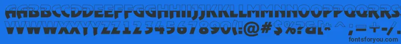 ARewindertitulbwBold Font – Black Fonts on Blue Background
