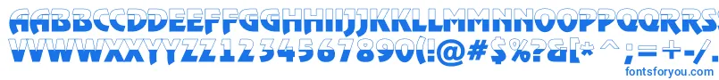ARewindertitulbwBold-Schriftart – Blaue Schriften