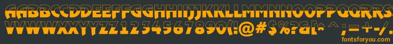 ARewindertitulbwBold Font – Orange Fonts on Black Background