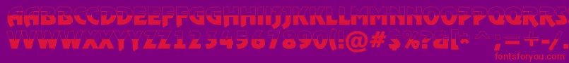 Weitere Informationen zur ARewindertitulbwBold-Schriftart ARewindertitulbwBold-Schriftart – Rote Schriften auf violettem Hintergrund