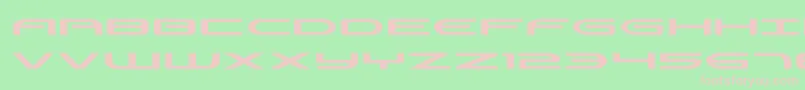 Шрифт Antietamexpand – розовые шрифты на зелёном фоне