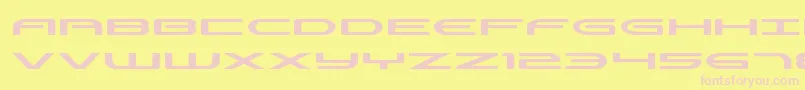 Antietamexpand-fontti – vaaleanpunaiset fontit keltaisella taustalla