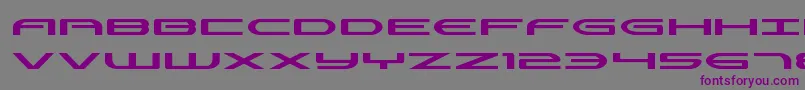 フォントAntietamexpand – 紫色のフォント、灰色の背景
