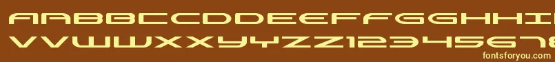 Шрифт Antietamexpand – жёлтые шрифты на коричневом фоне